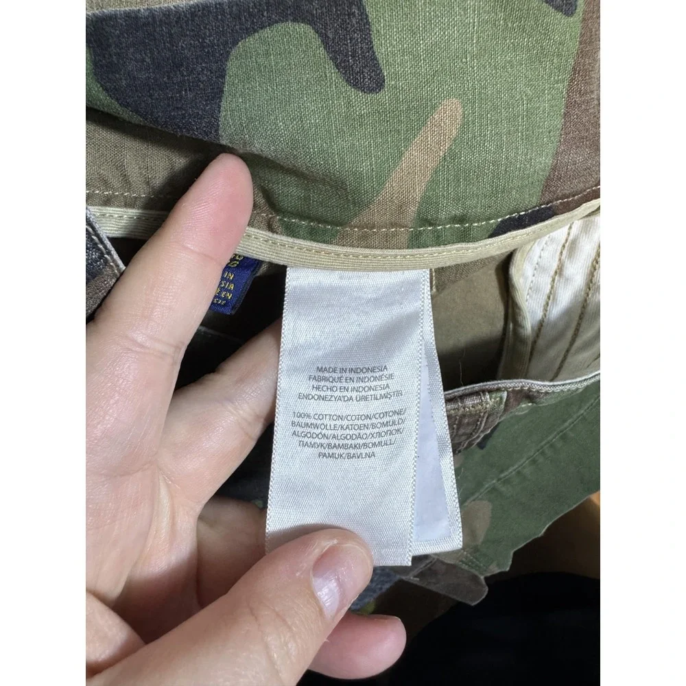 Polo Ralph Lauren Cargo Chino Shorts Men 44 44B Camouflage Camo Military Utility